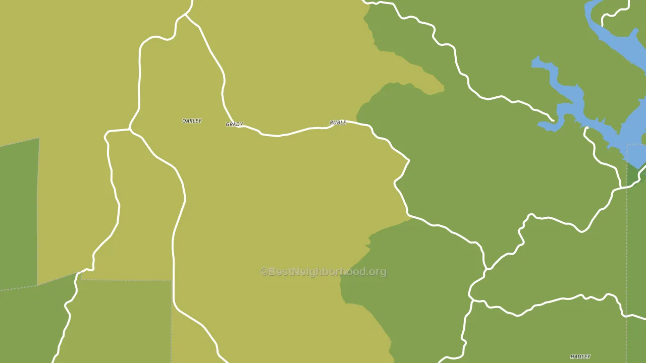 Ruble, MO block-group voter-turnout map