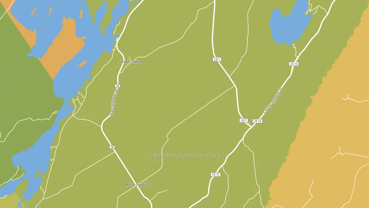 Ruby Corner, NY block-group voter-turnout map