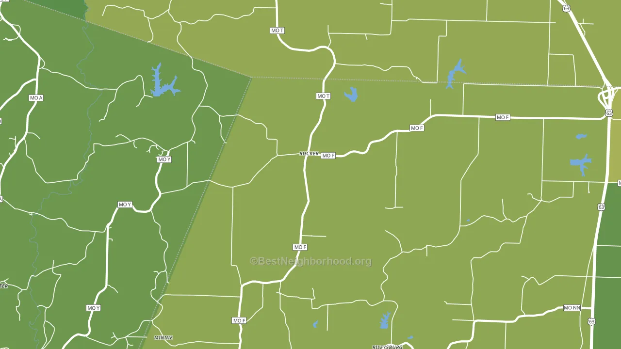 Rucker, MO block-group voter-turnout map