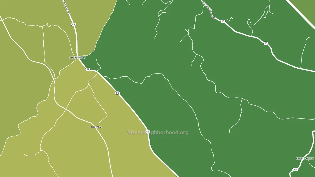 Ruckerville, KY block-group voter-turnout map