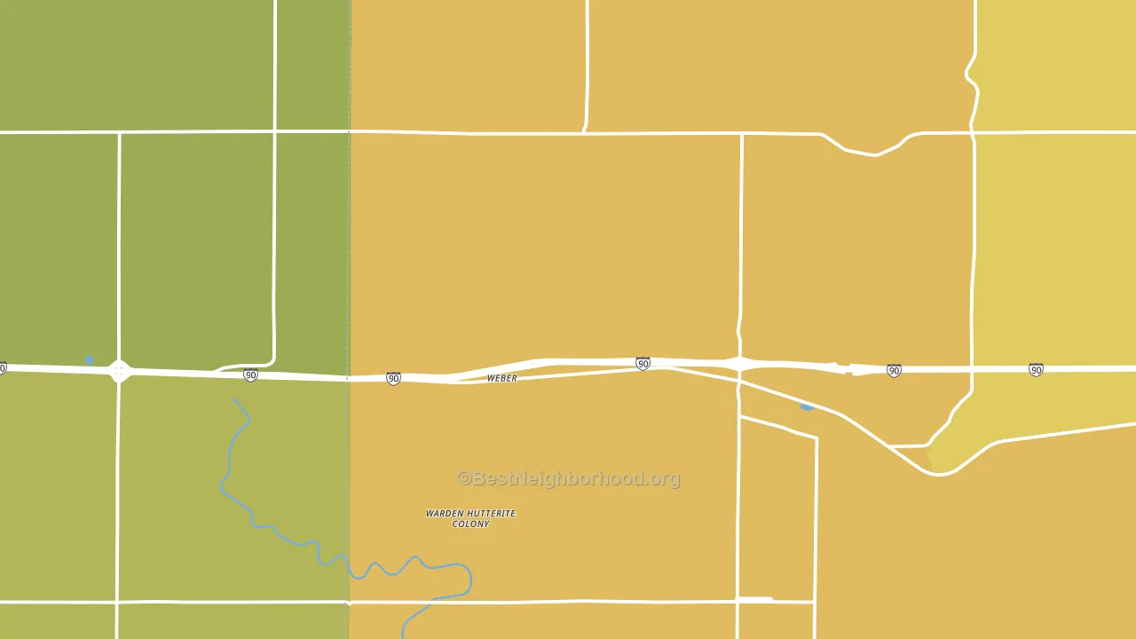 Ruff, WA block-group voter-turnout map