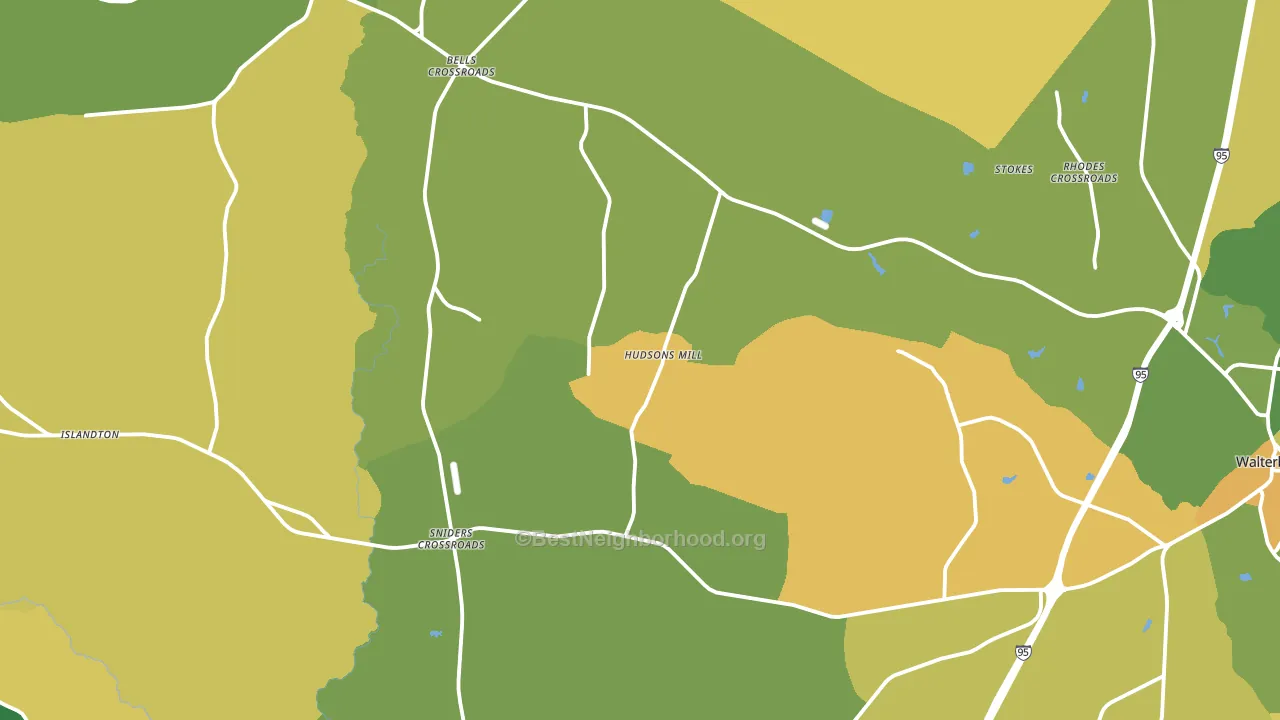Ruffin, SC block-group voter-turnout map