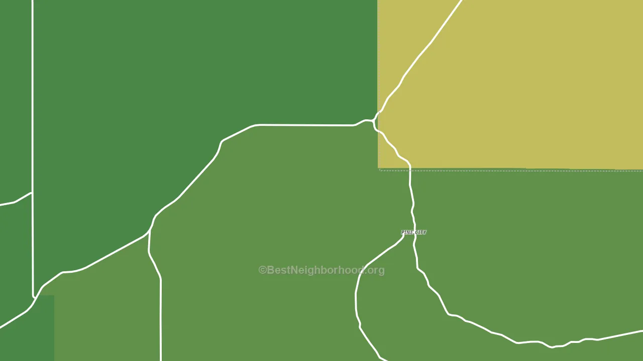Ruggs, OR block-group voter-turnout map