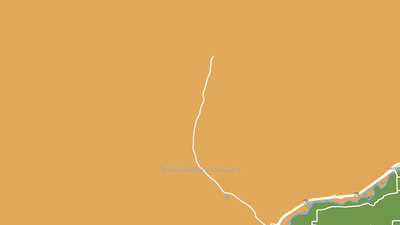 Rulison, CO block-group voter-turnout map