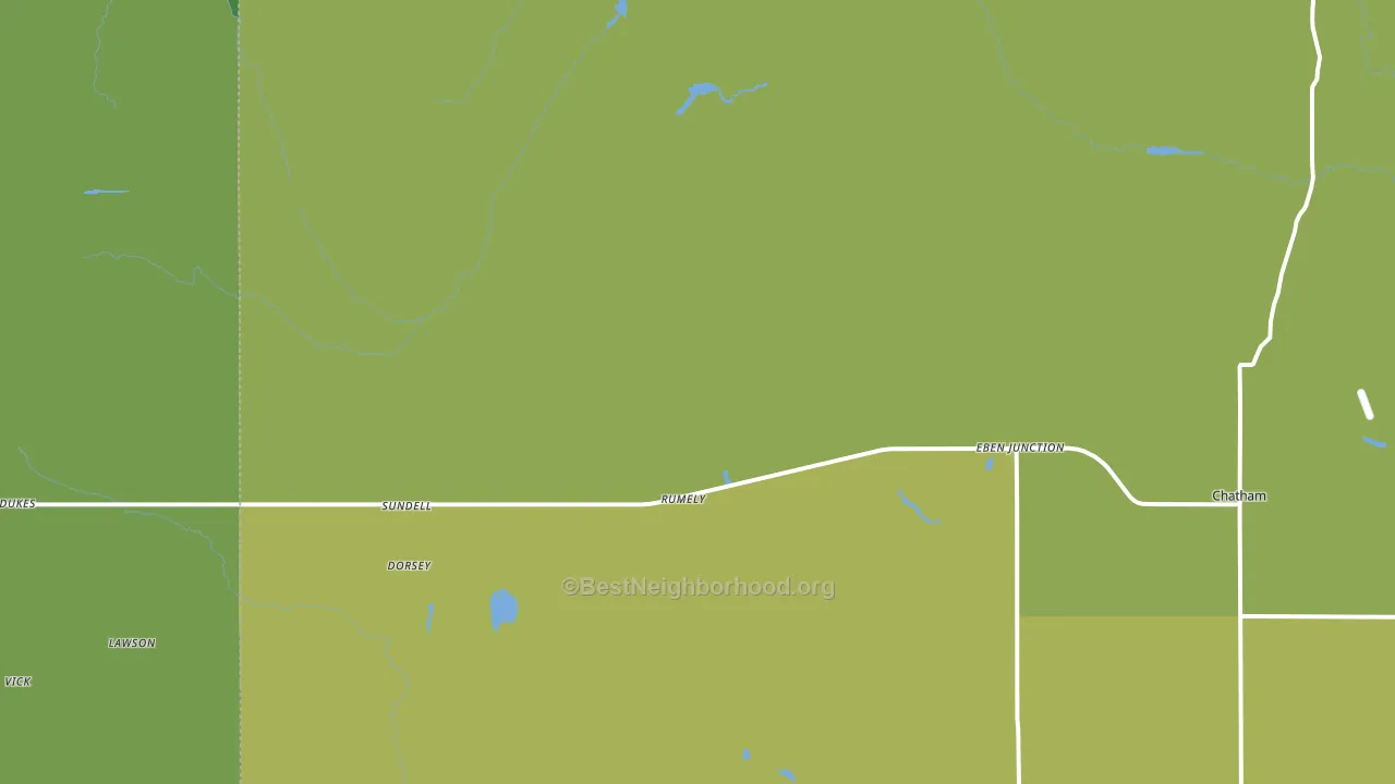 Rumely, MI block-group voter-turnout map