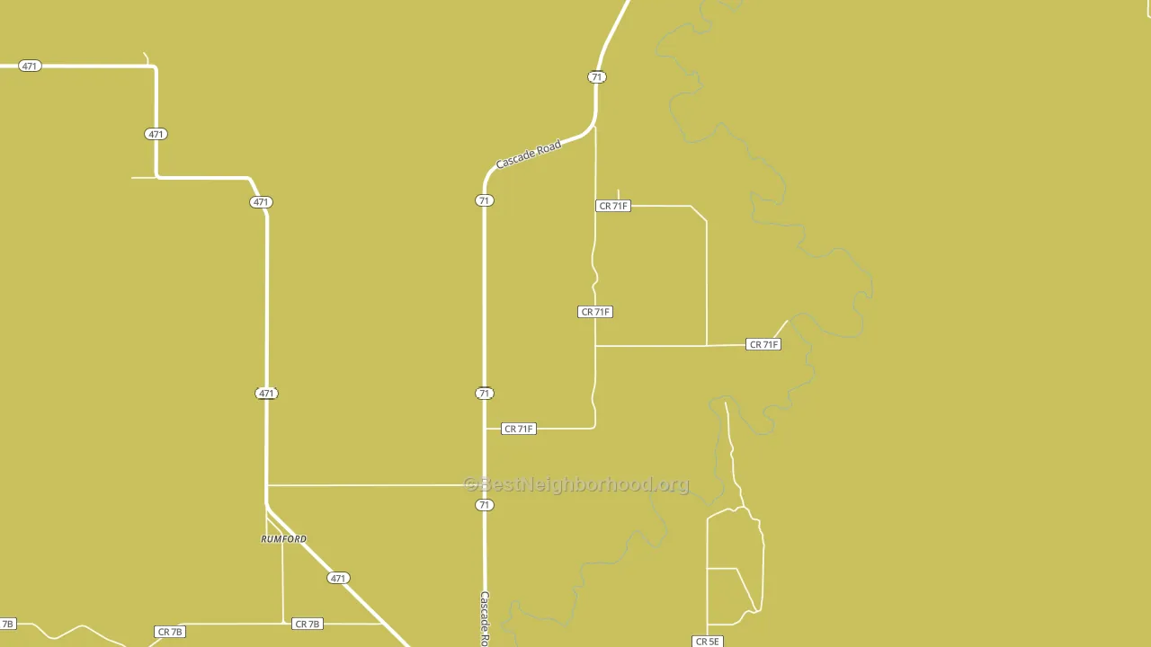 Rumford, SD block-group voter-turnout map