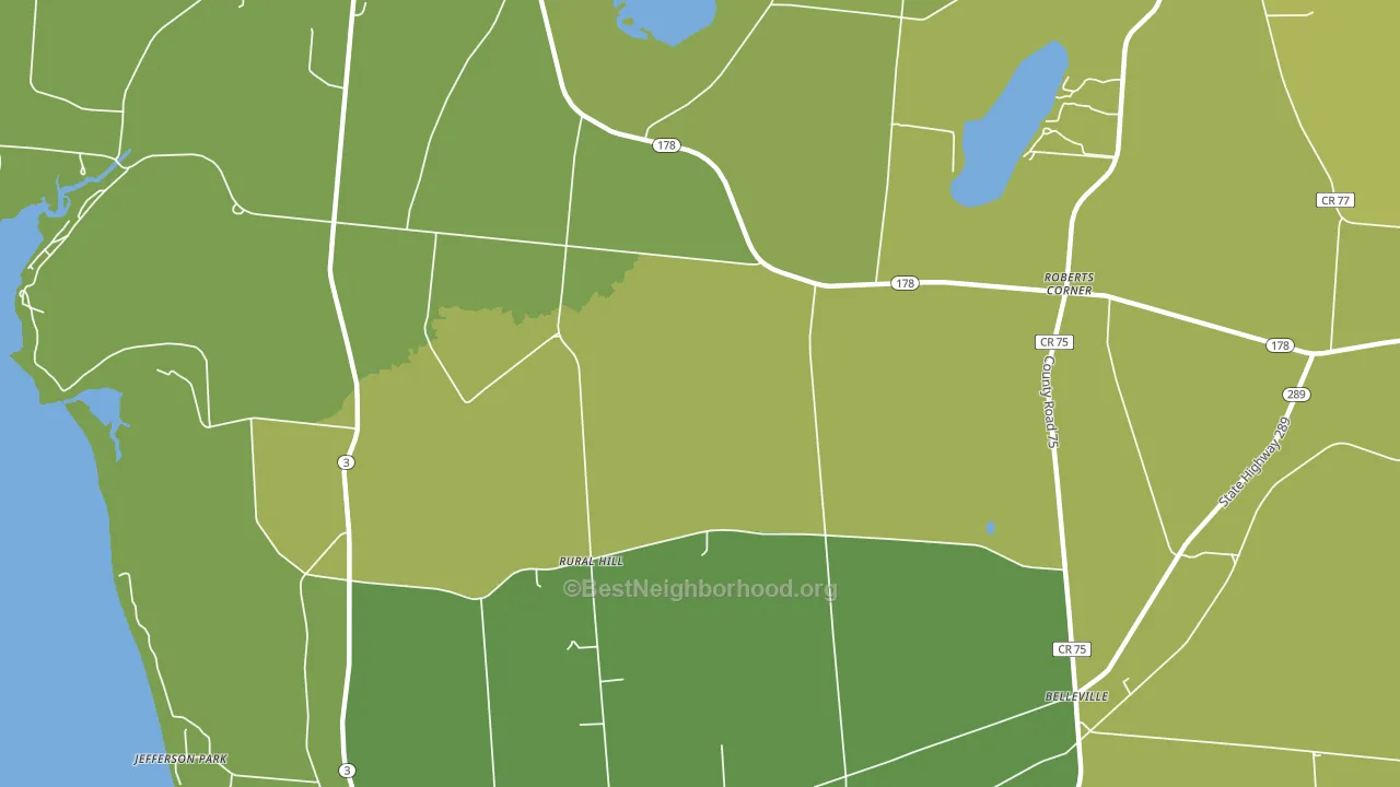 Rural Hill, NY block-group voter-turnout map