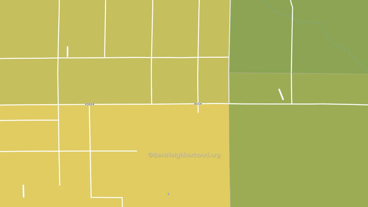 Rush, CO block-group voter-turnout map