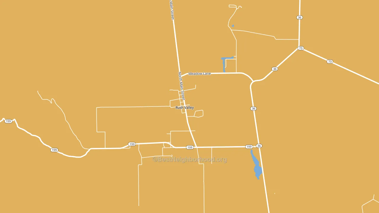 Rush Valley, UT block-group voter-turnout map