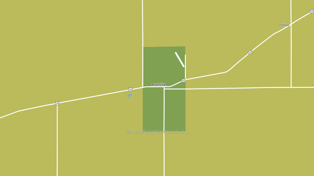 Rushville, NE block-group voter-turnout map