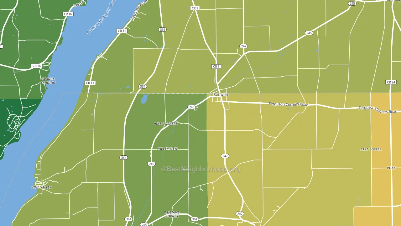 Rushville, NY block-group voter-turnout map