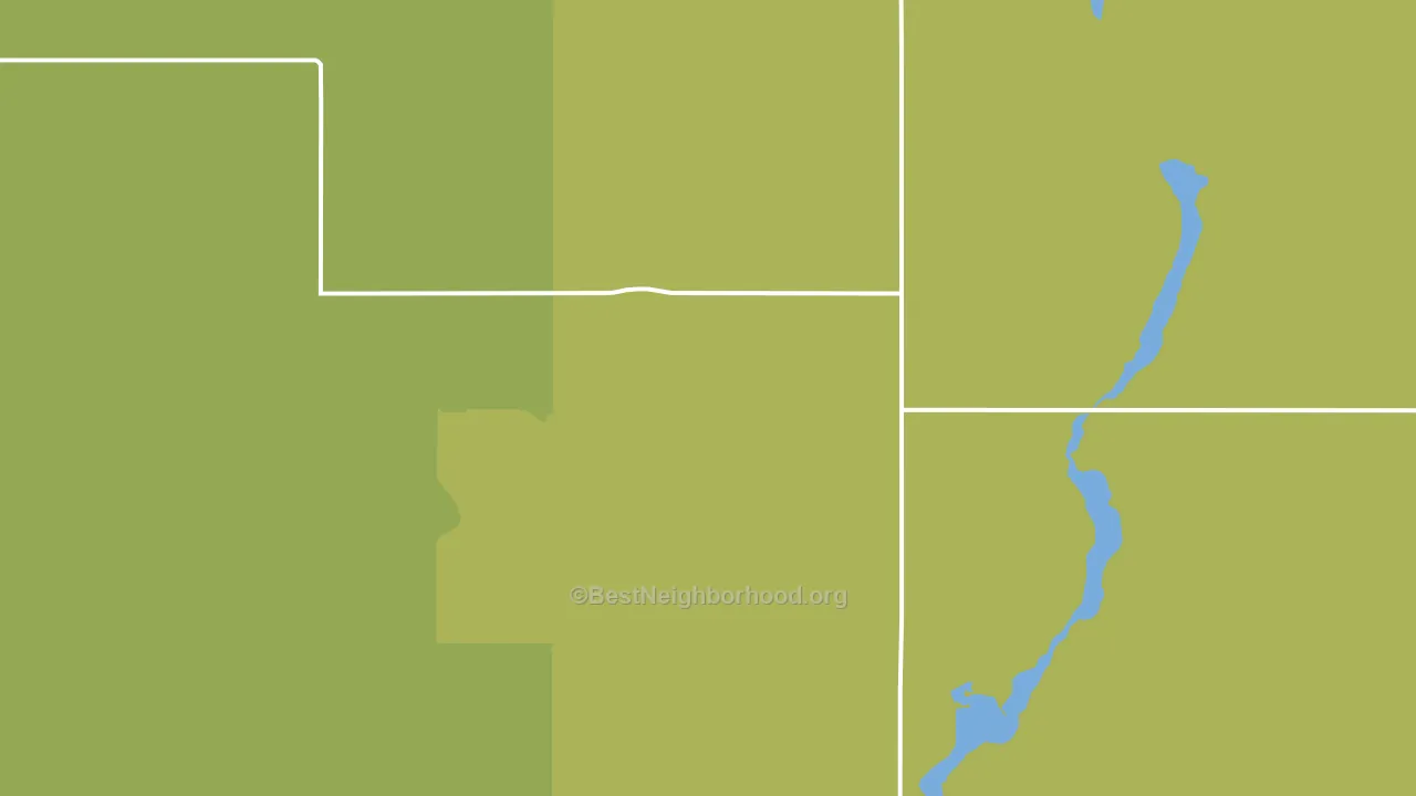 Ruso, ND block-group voter-turnout map