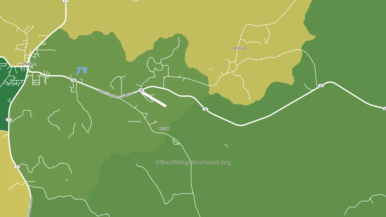 Rutan, AL block-group voter-turnout map