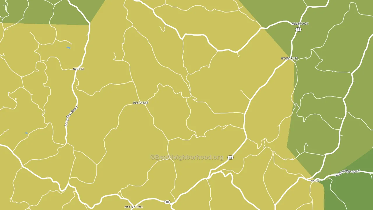 Rutan, PA block-group voter-turnout map