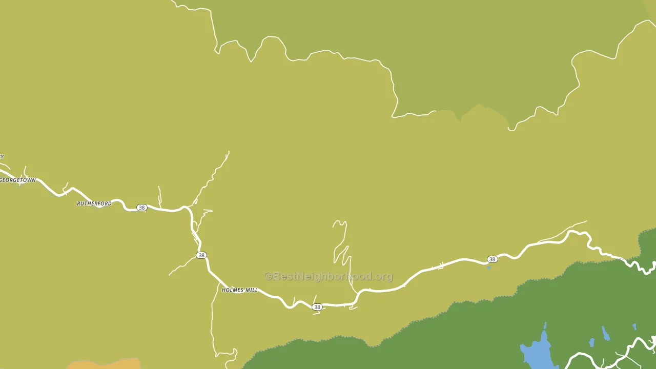 Rutherford, KY block-group voter-turnout map