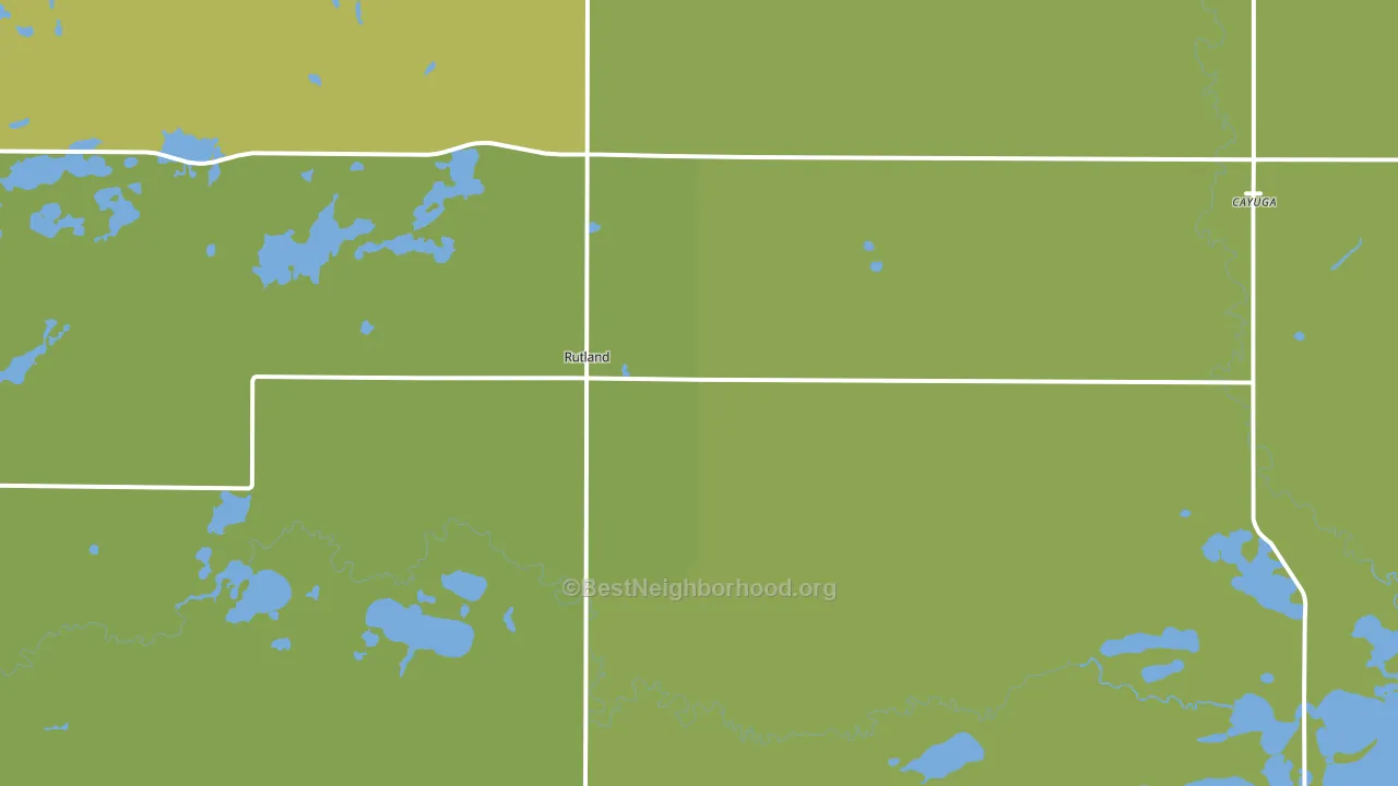 Rutland, ND block-group voter-turnout map