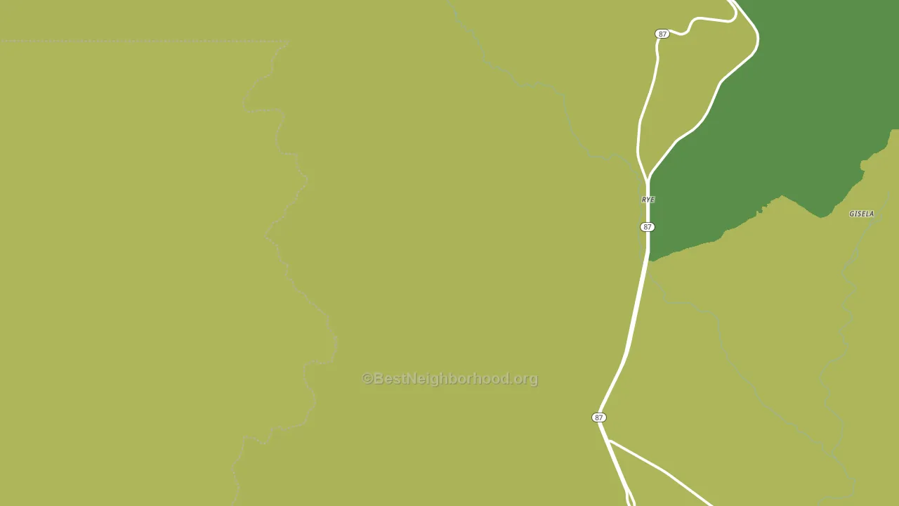 Rye, AZ block-group voter-turnout map