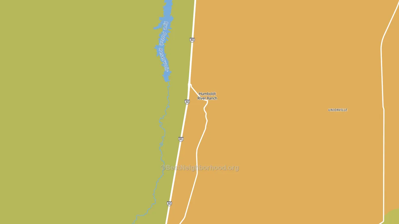 Rye Patch, NV block-group voter-turnout map