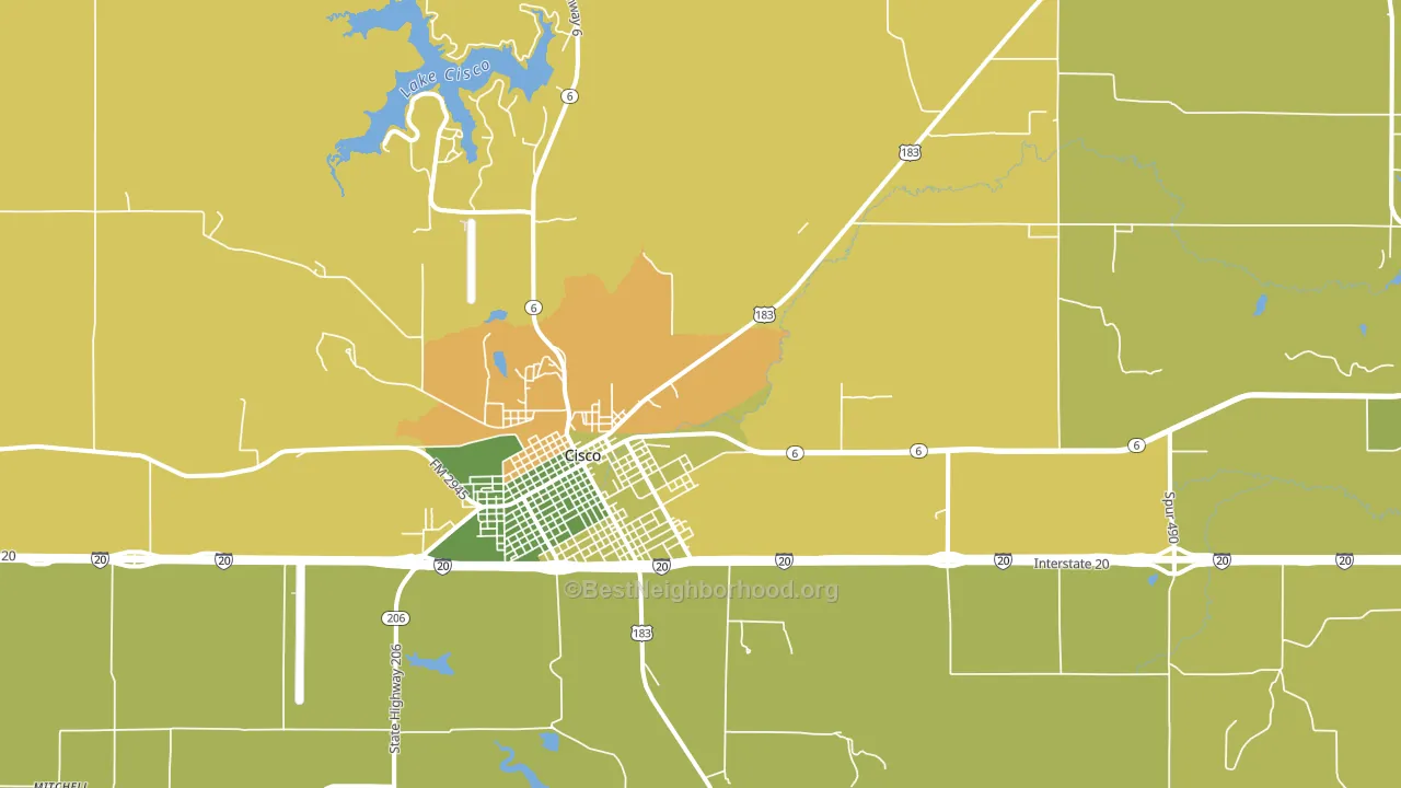 Sabanno, TX block-group voter-turnout map