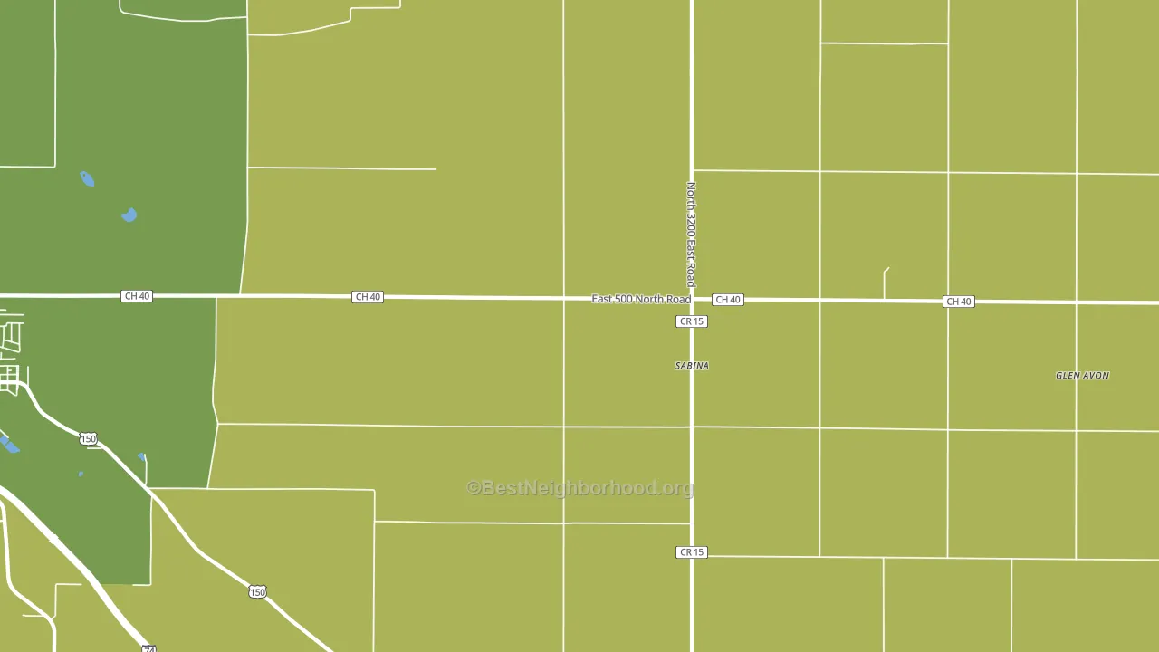 Sabina, IL block-group voter-turnout map