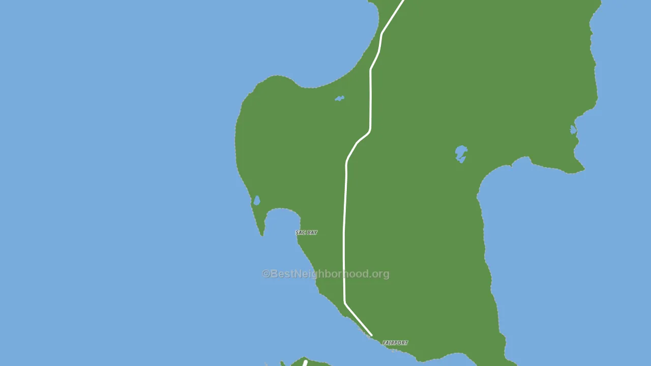 Sac Bay, MI block-group voter-turnout map