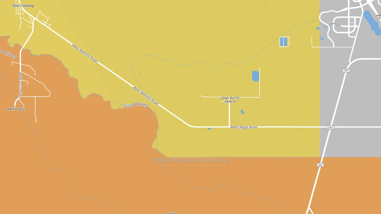 Sacate, AZ block-group voter-turnout map