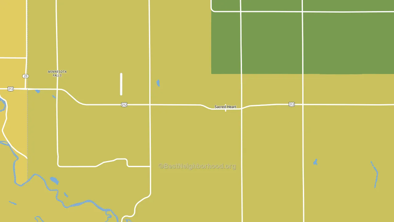 Sacred Heart, MN block-group voter-turnout map