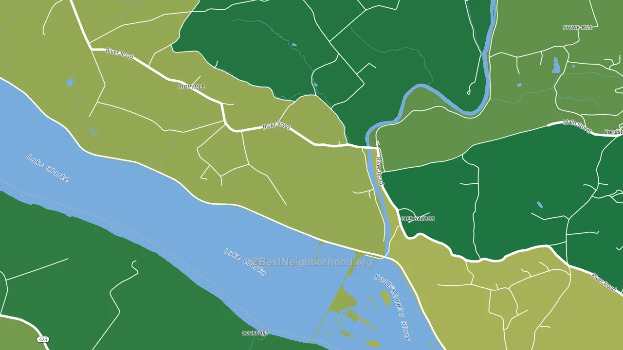 Safe Harbor, PA block-group voter-turnout map