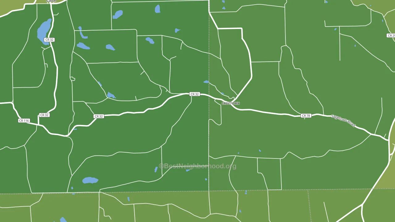 Sagetown, NY block-group voter-turnout map