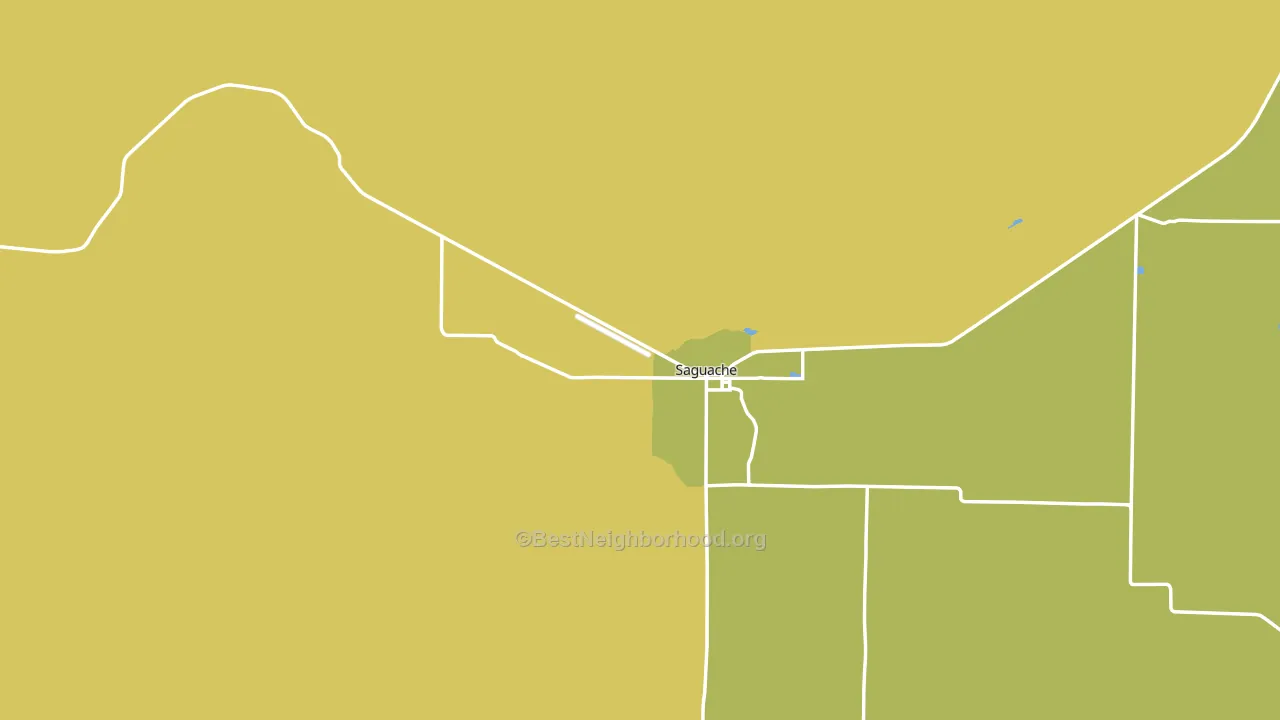Saguache, CO block-group voter-turnout map