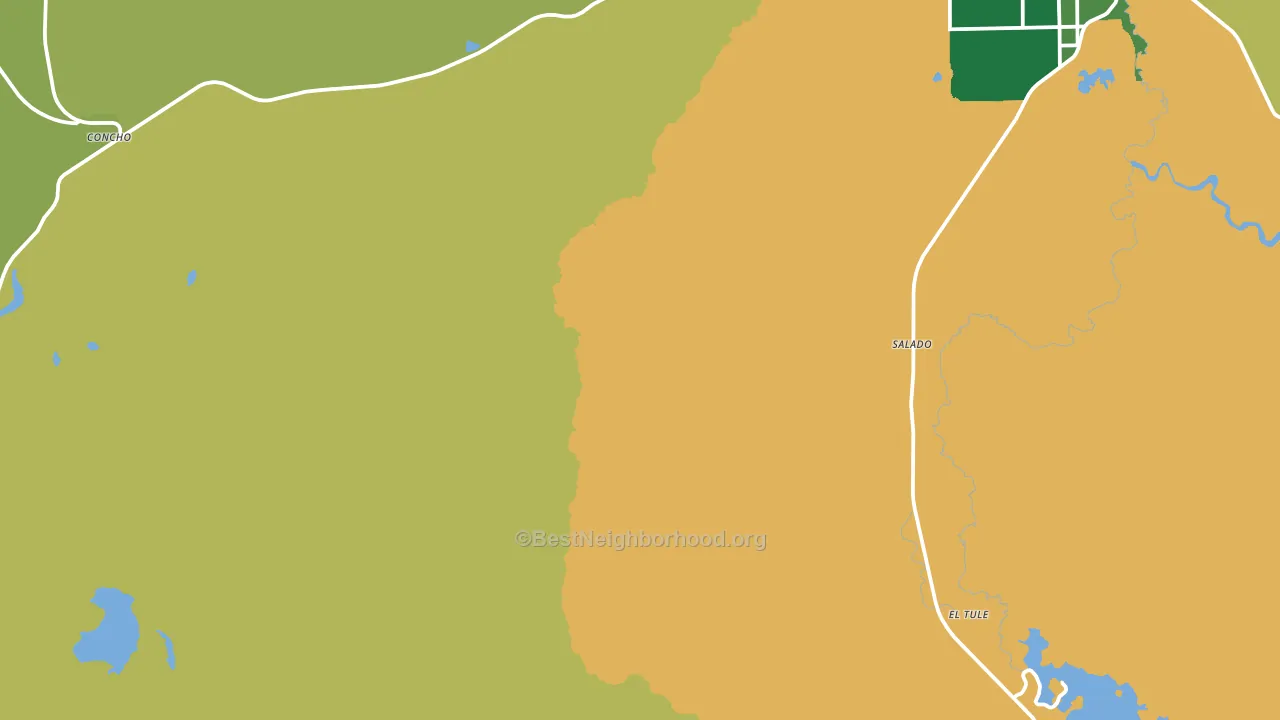 Salado, AZ block-group voter-turnout map