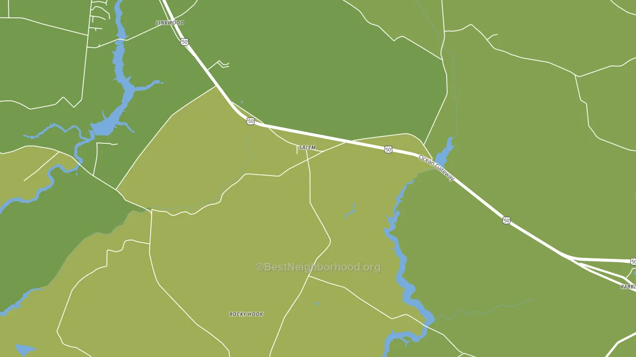 Salem, MD block-group voter-turnout map