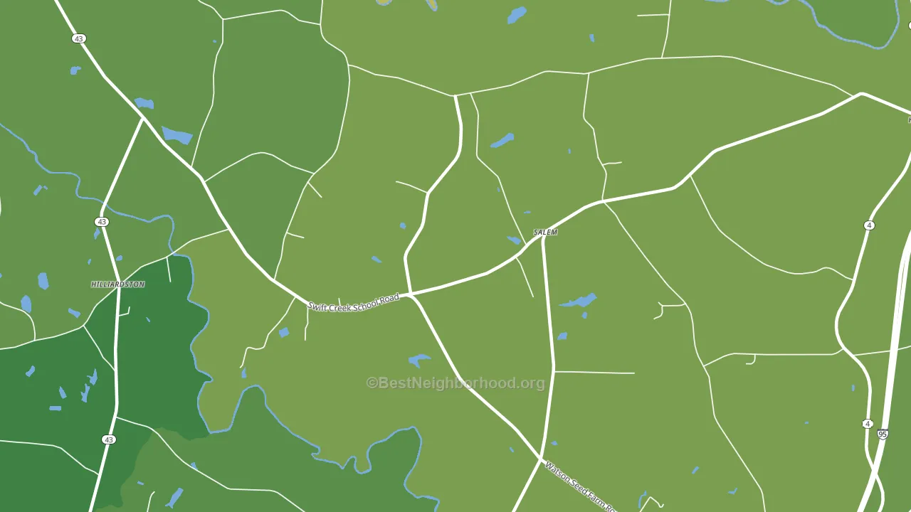 Salem, NC block-group voter-turnout map
