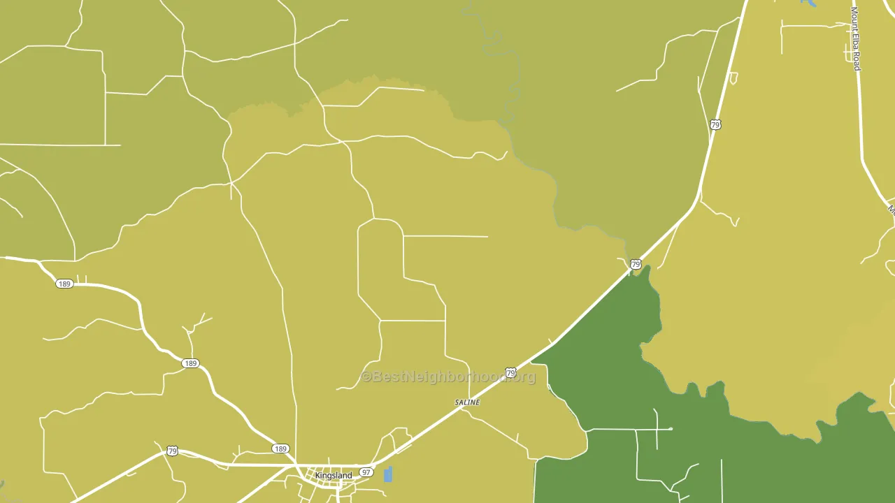 Saline, AR block-group voter-turnout map