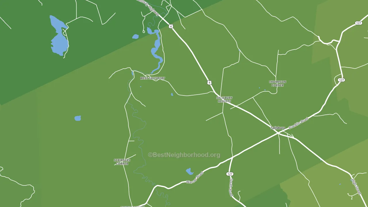 Salisbury Heights, NH block-group voter-turnout map