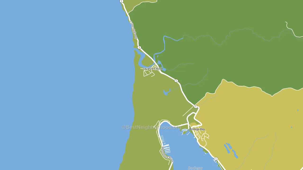 Salmon Creek, CA block-group voter-turnout map