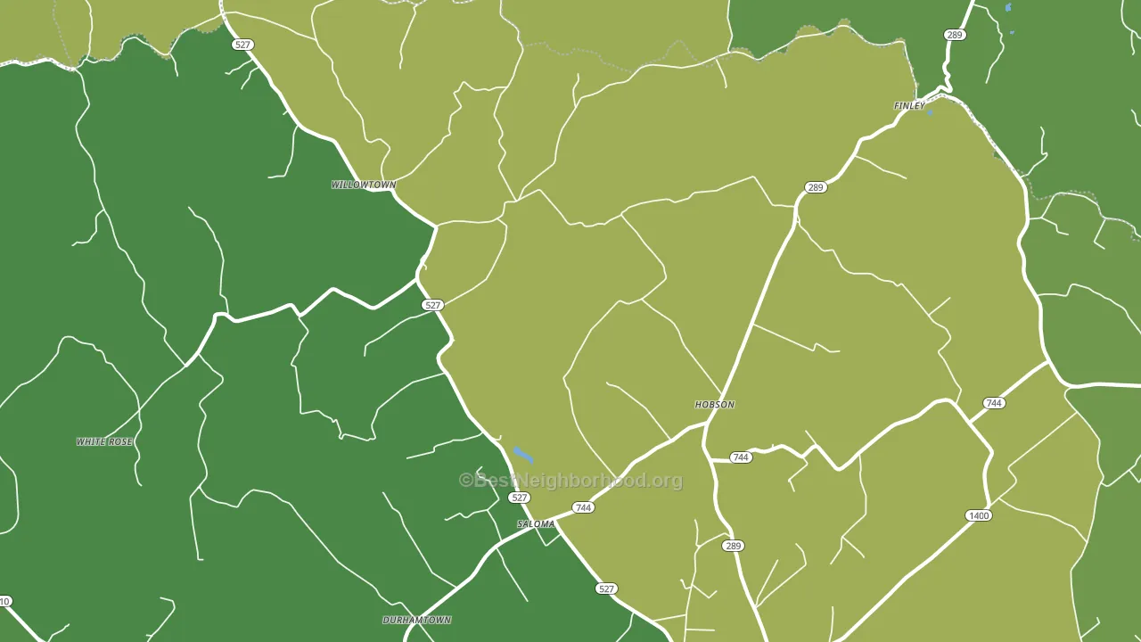 Saloma, KY block-group voter-turnout map