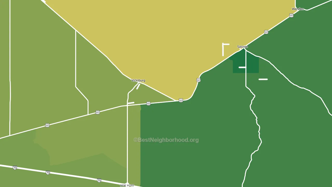 Salome, AZ block-group voter-turnout map