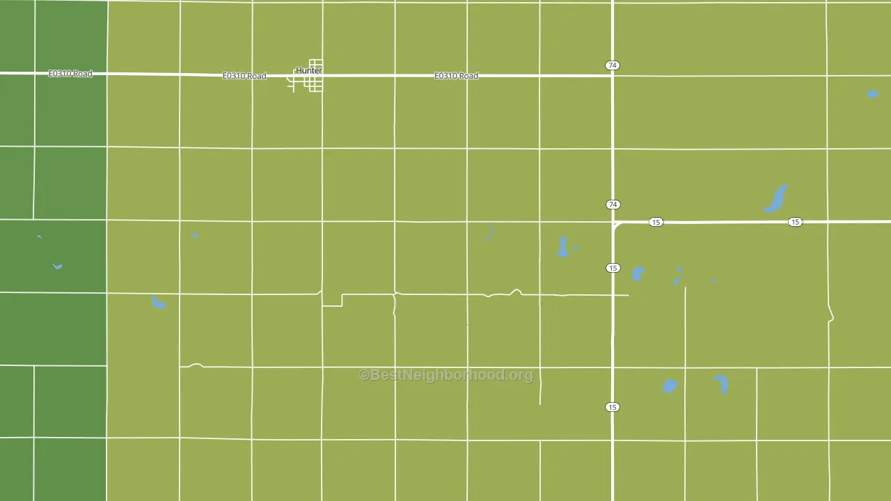 Salt Fork, OK block-group voter-turnout map
