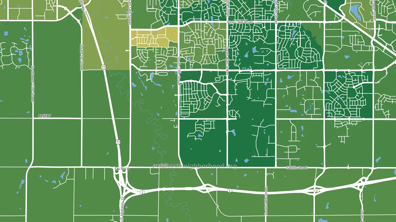 Saltillo, NE block-group voter-turnout map