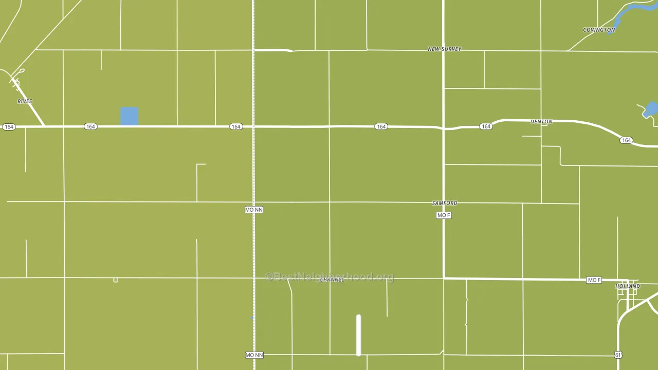 Samford, MO block-group voter-turnout map