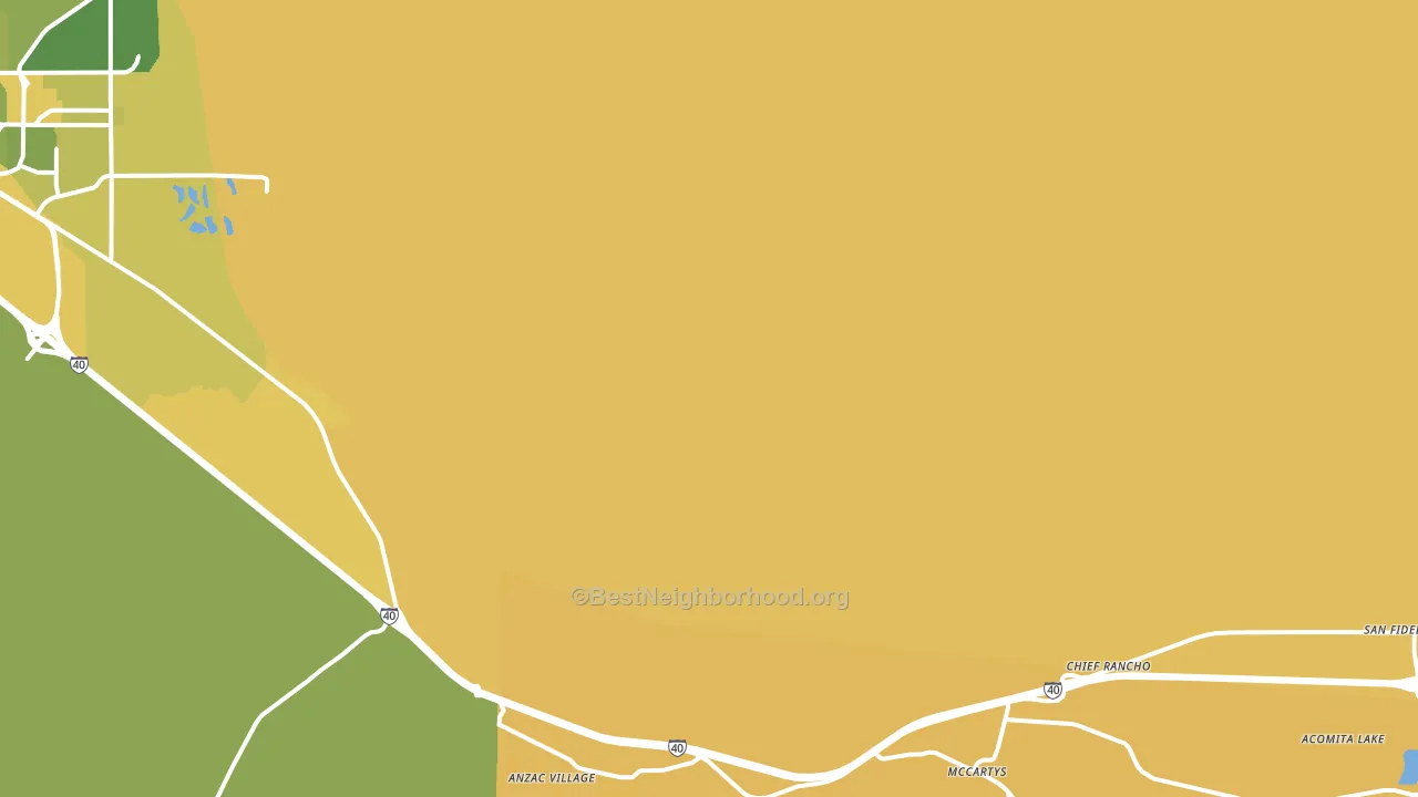 San Fidel, NM block-group voter-turnout map
