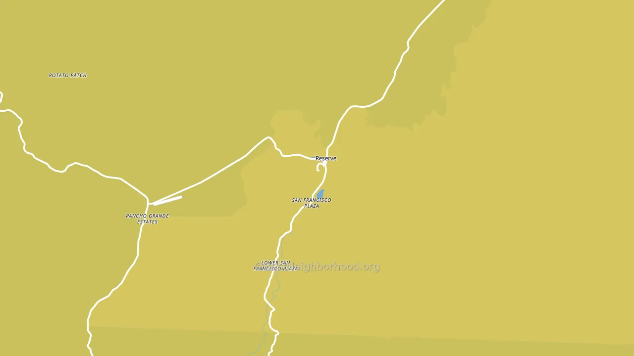San Francisco Plaza, NM block-group voter-turnout map