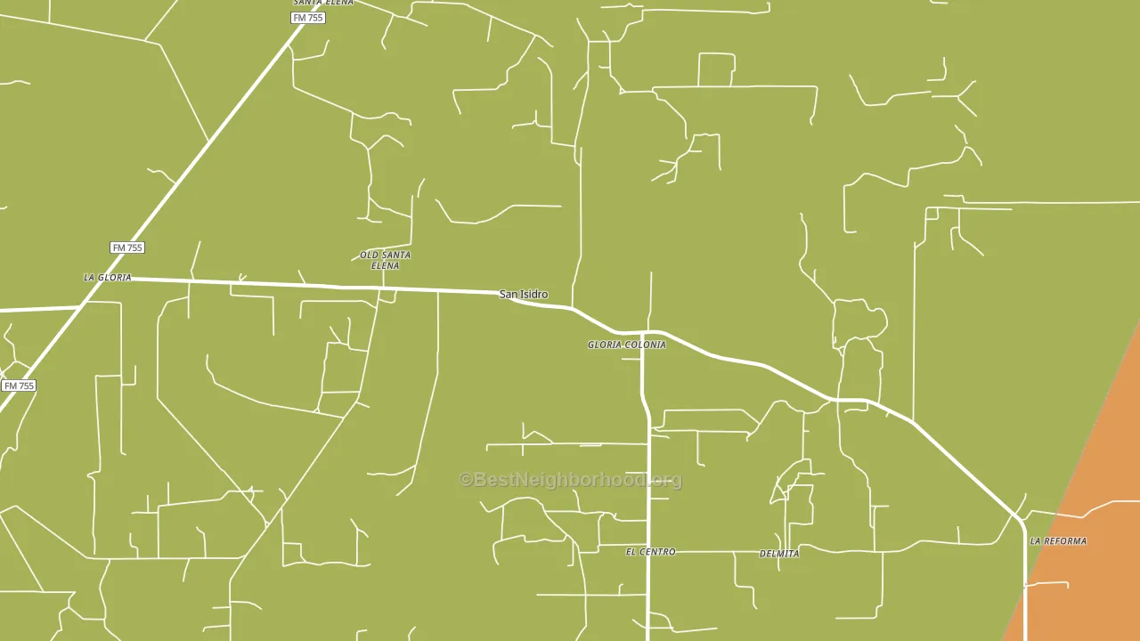 San Isidro, TX block-group voter-turnout map