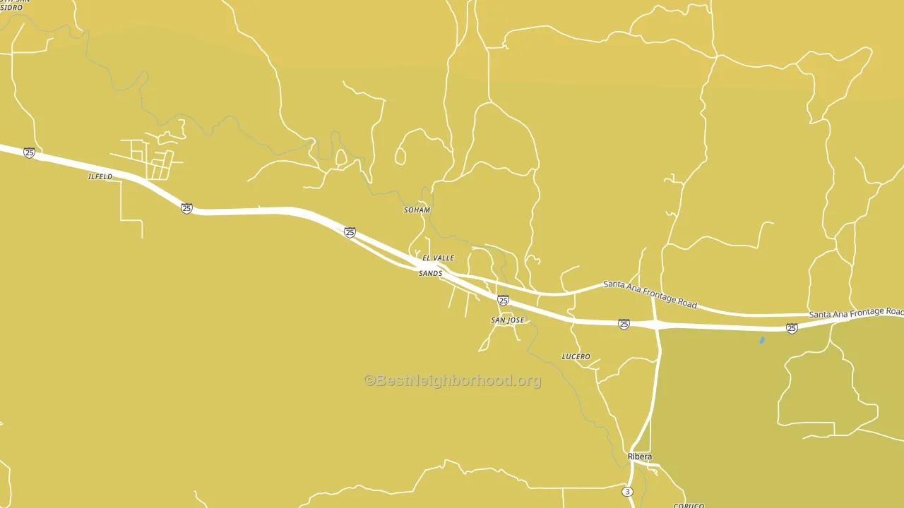 San Jose, NM block-group voter-turnout map