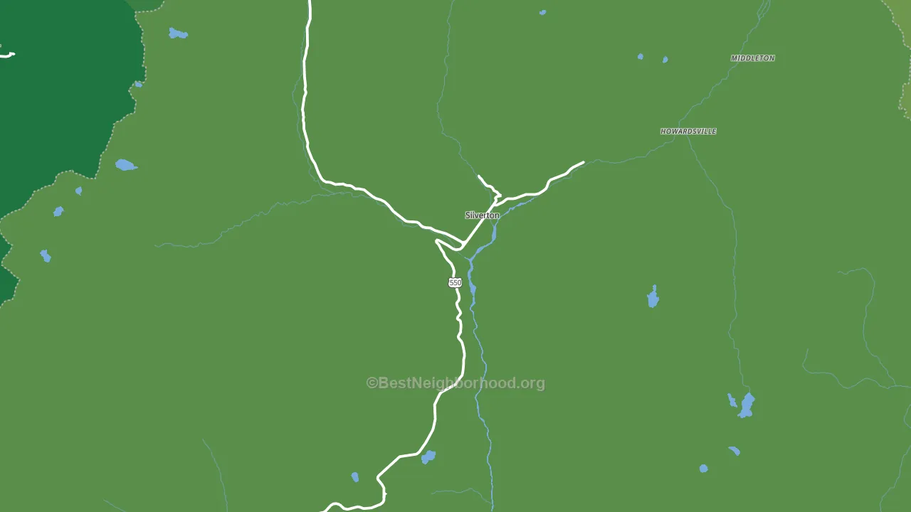 San Juan County, CO block-group voter-turnout map