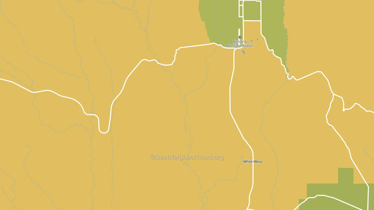 San Juan County, UT block-group voter-turnout map