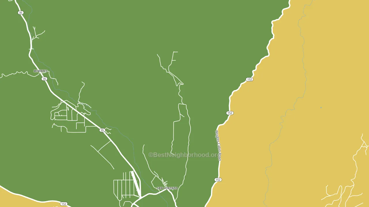 San Lorenzo, NM block-group voter-turnout map
