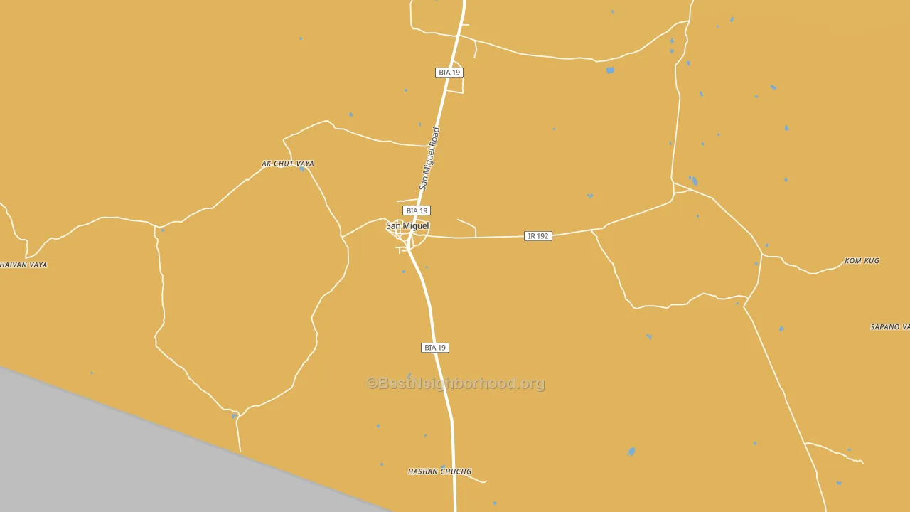 San Miguel, AZ block-group voter-turnout map