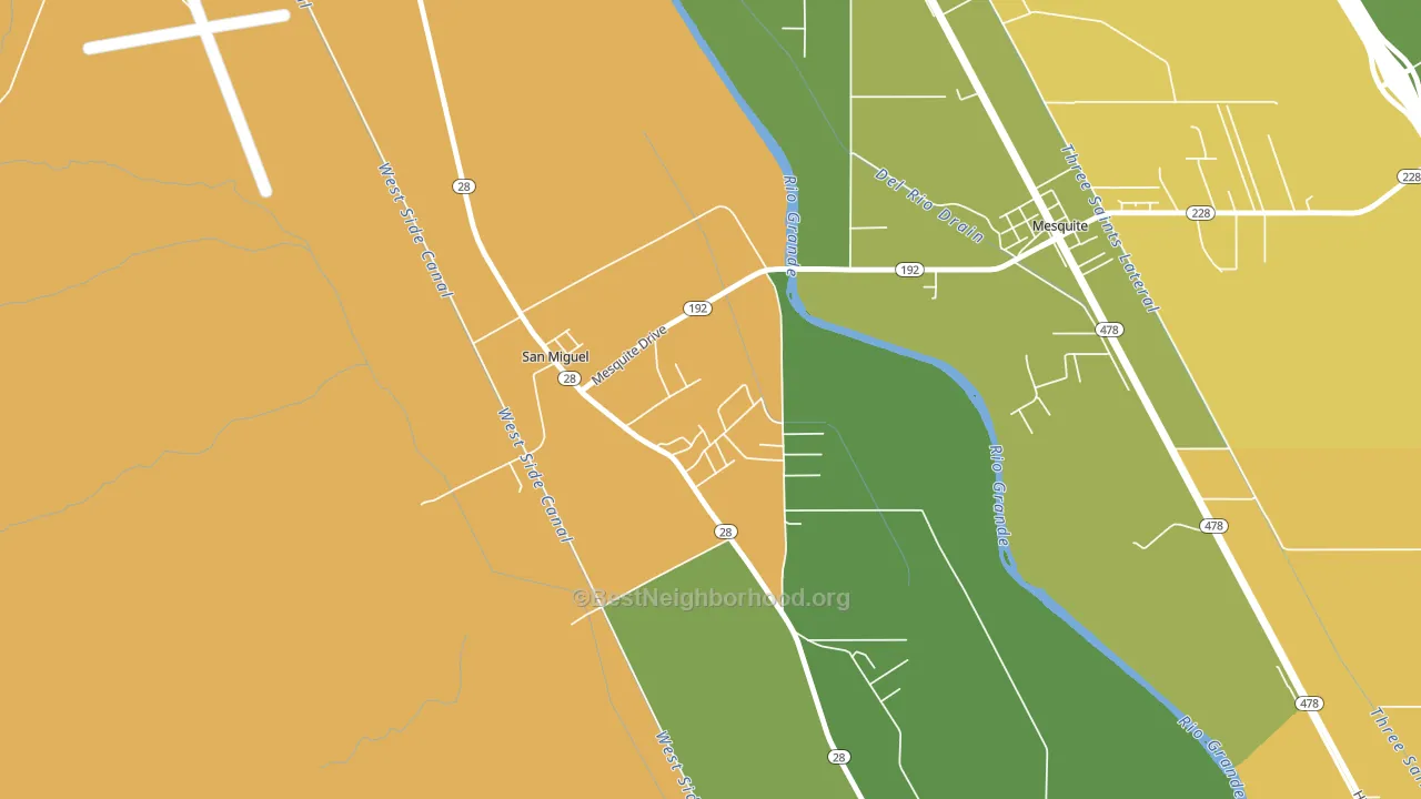 San Miguel, NM block-group voter-turnout map
